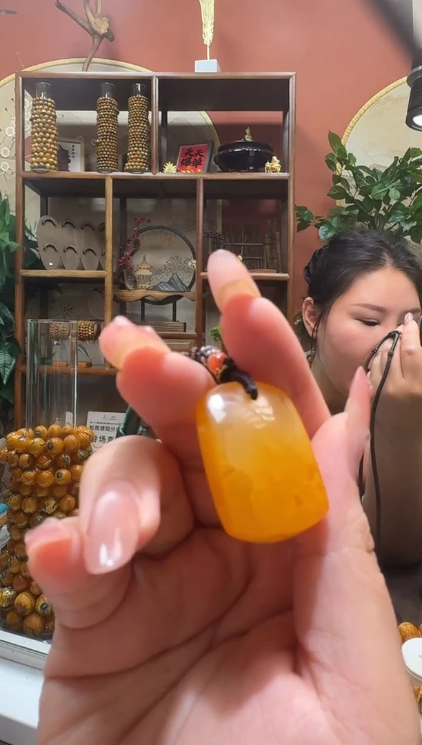 蜜蜡颈饰未镶嵌9566天然蜜蜡珠宝奇石全都保真