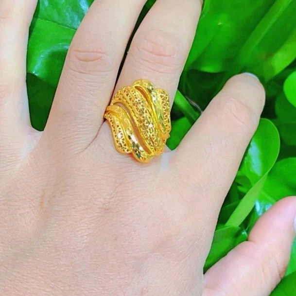 足银戒指 足银戒指 最新款戒指 نازۇك قاپلىما ئالتۇنلىرى 053