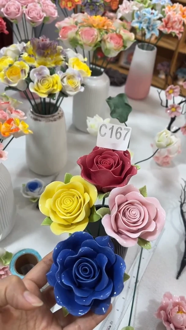 【闪购商品】陶瓷陶瓷花朵-C167