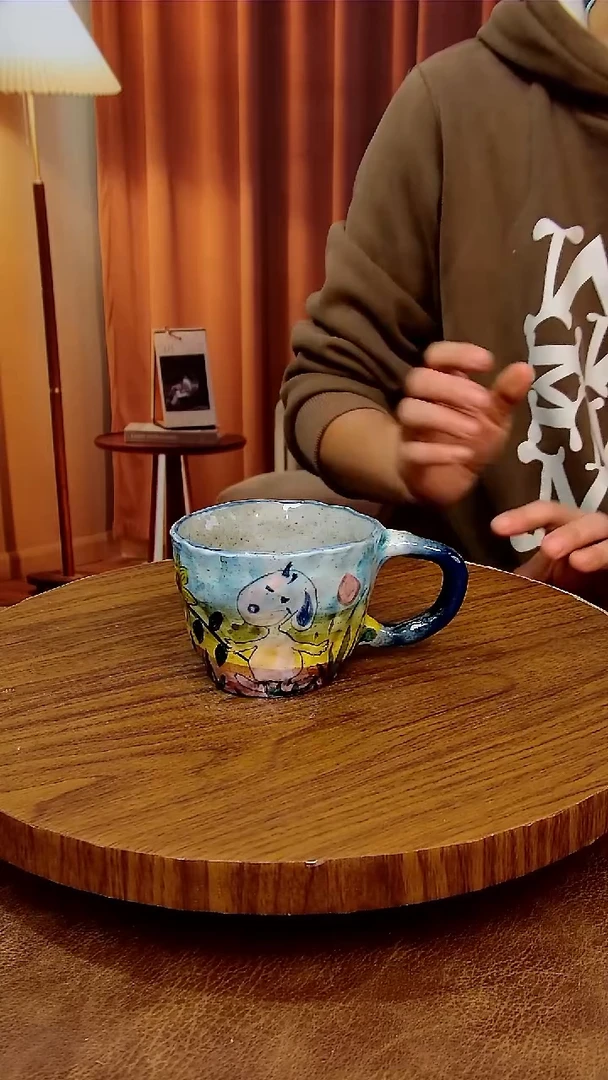 摆件陶景德镇手工手绘釉下彩陶瓷