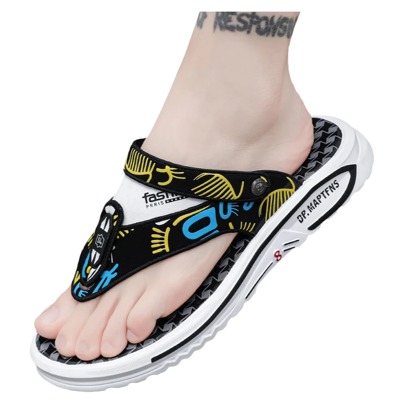 贾鲁萨加男士人字拖夏季外穿防滑夹脚开车沙滩运动休闲两用凉拖鞋