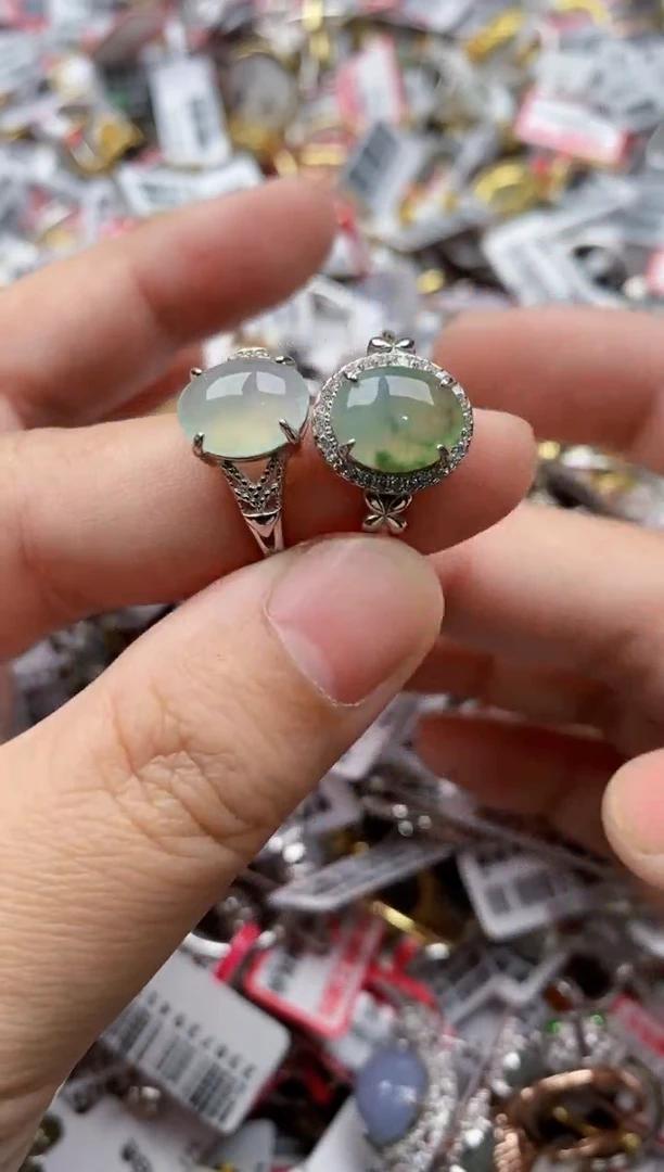 【闪购商品】翡翠戒指银S925镶嵌11111---9