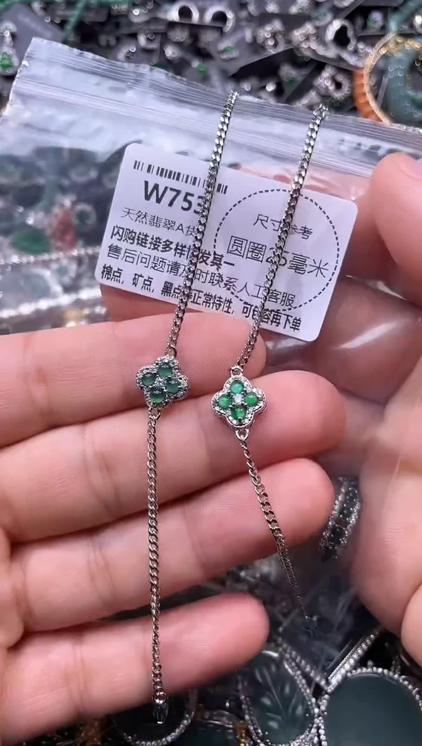 翡翠未镶嵌颈饰W753手链 多样性发其一