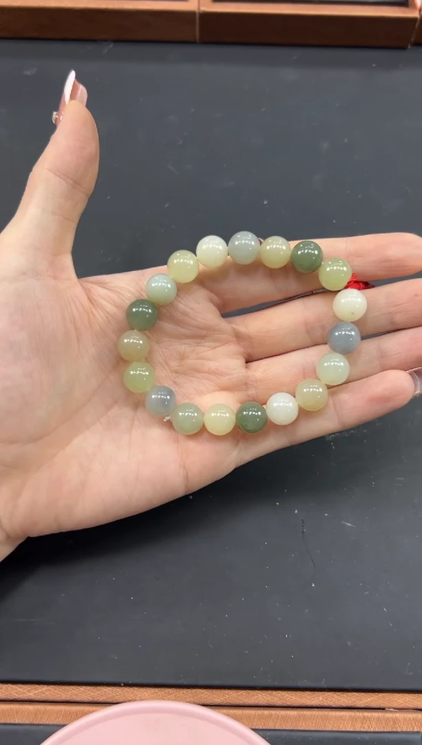 【闪购商品】和田玉手串未镶嵌多宝卡10手串