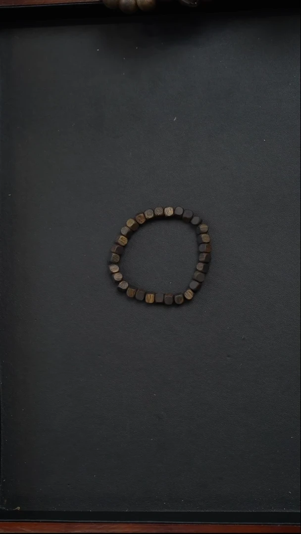 手串沉香6mm方糖单圈手串