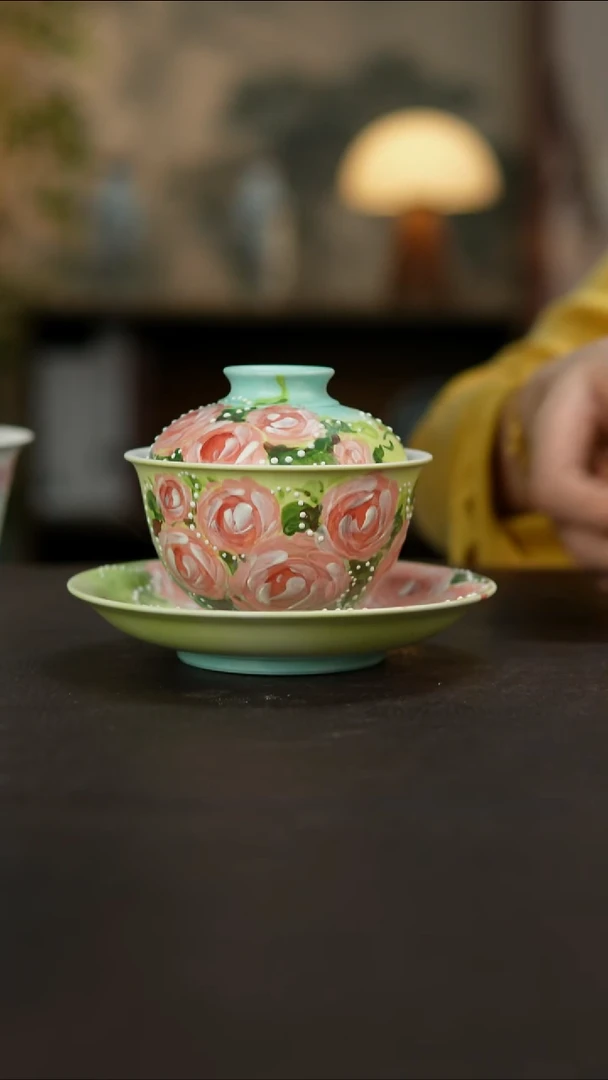 杯景德镇陶瓷杯碗柴烧多人