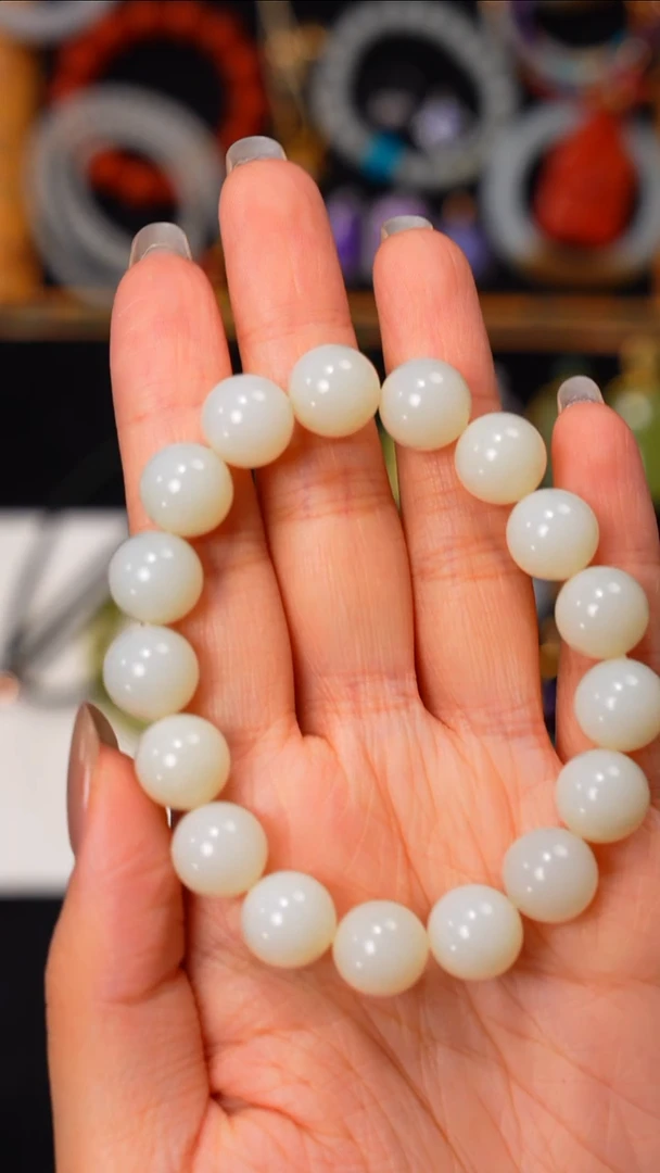 未镶嵌手串和田玉真**～见山文玩珠宝回血