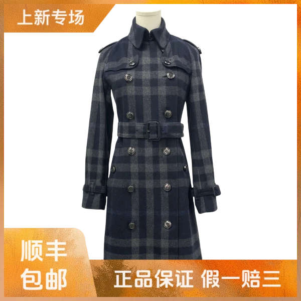 妃鱼/博柏利/羊毛/大衣/95新/凡0925