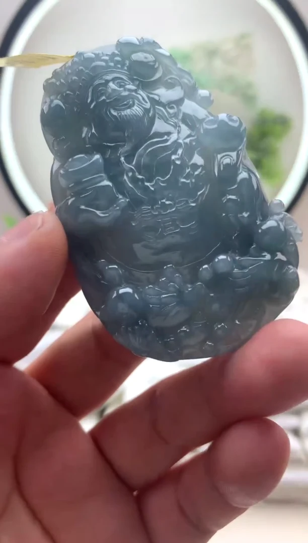 颈饰未镶嵌翡翠财神