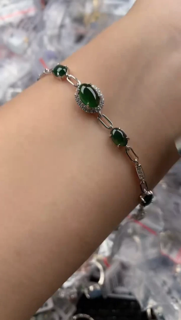 银S925镶嵌戒指翡翠11  11  1