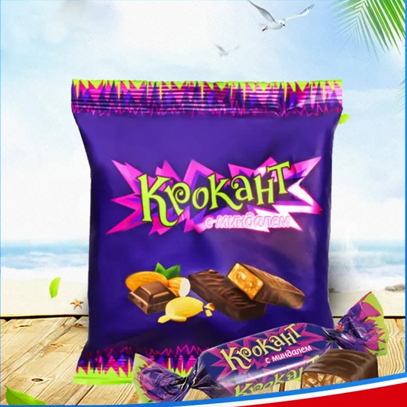 【进博会专属】KDV俄罗斯原装进口紫皮糖美味夹心糖500克