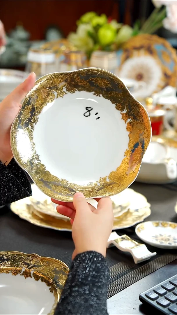 瓷片8寸菜盘1个  福利价