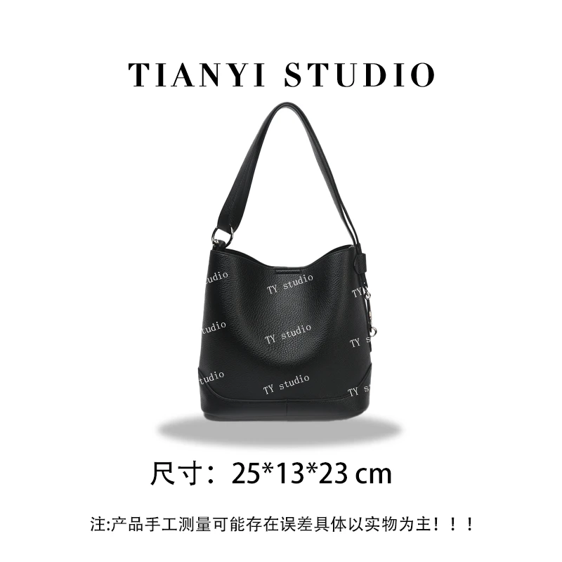 【TY】SKL-7570-黑色  轻奢高级韩版单肩潮流时尚简约女包