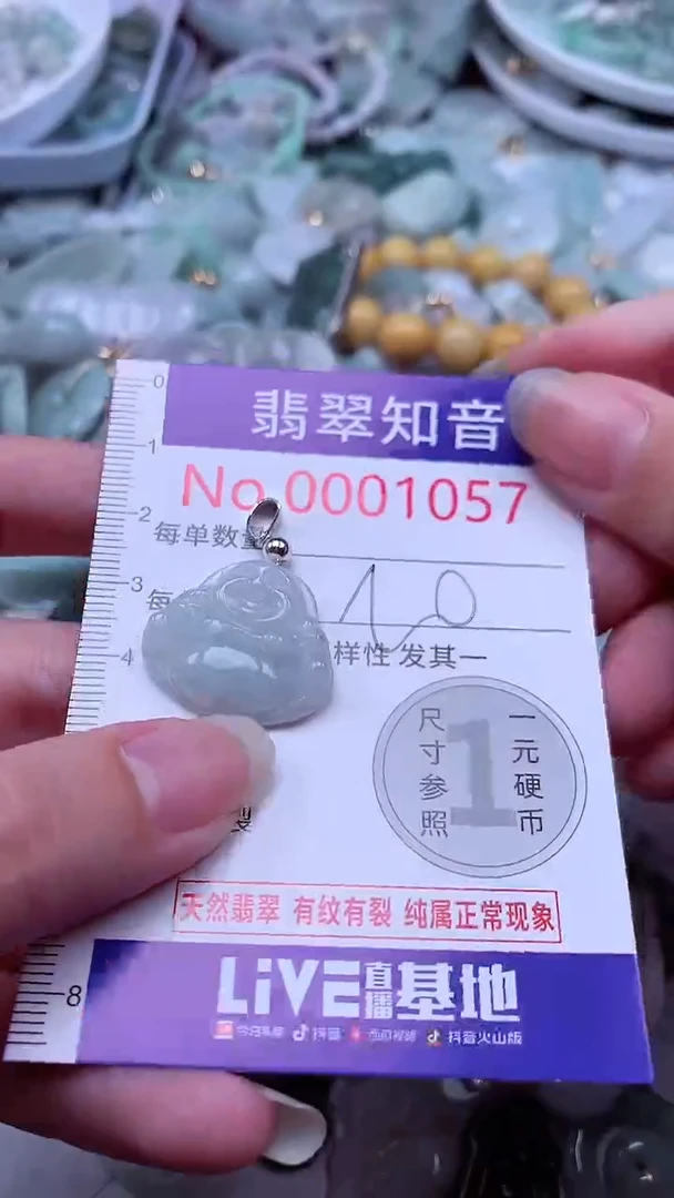 翡翠未镶嵌吊坠(不含链)1057