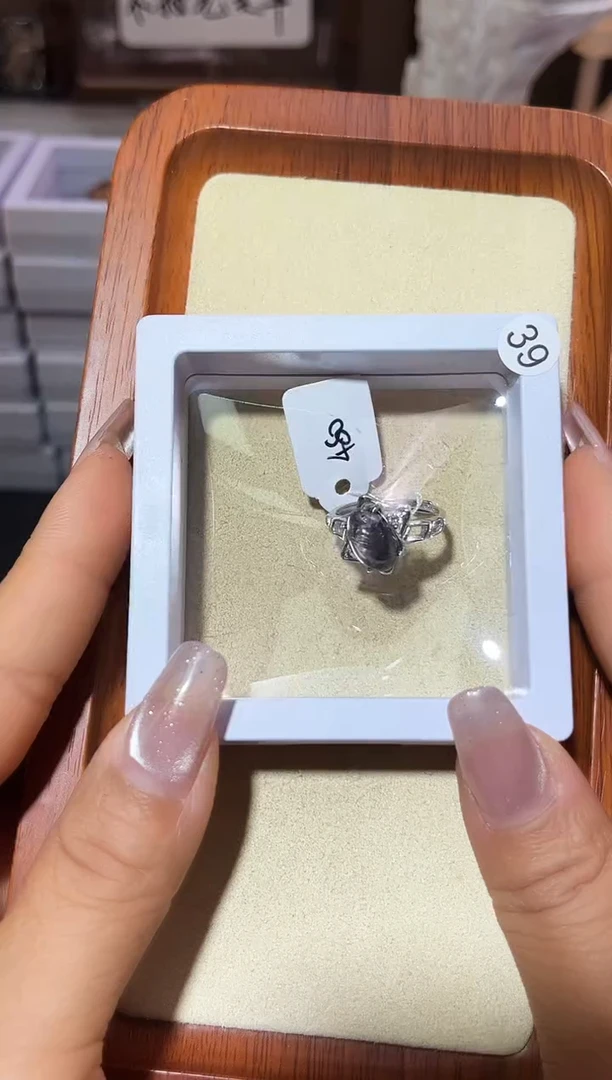 【闪购商品】水晶戒指银S925镶嵌定制