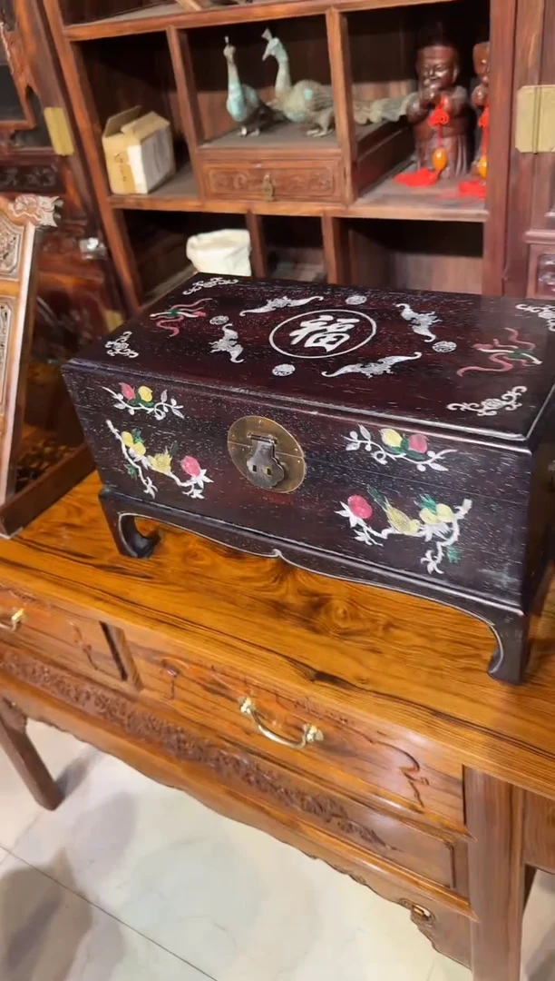 【闪购商品】木木艺邵氏紫檀蝙蝠腿箱528.888