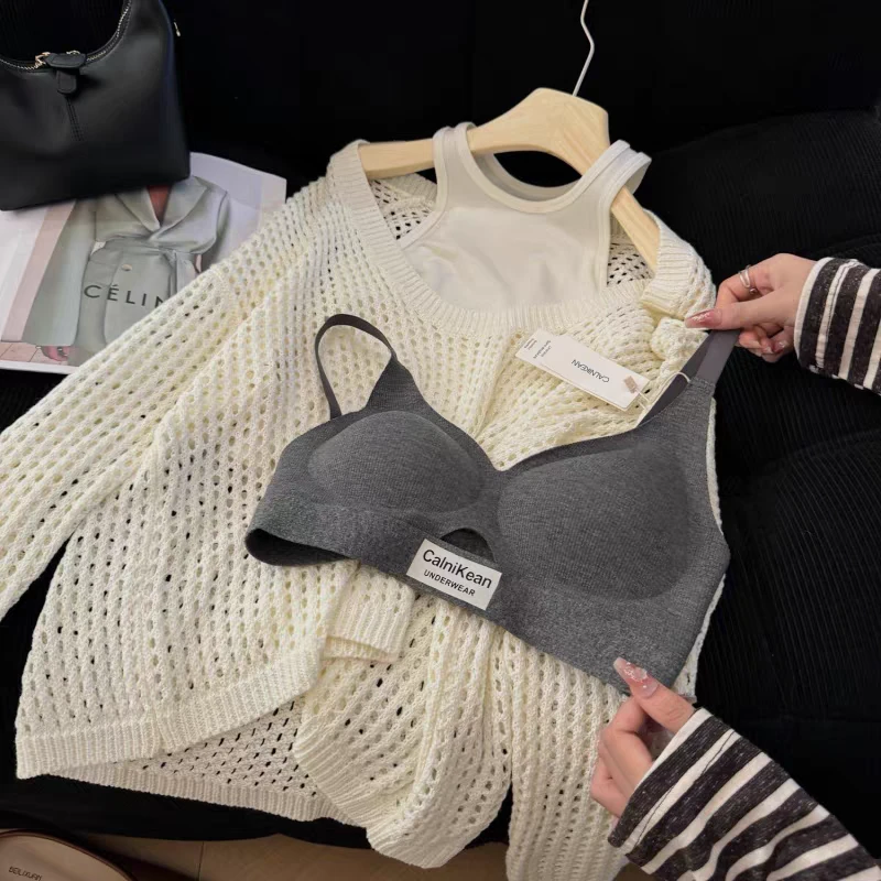 calnikean•氧气绵羊毛〔张雨绮同款秋冬新品反重力提拉文胸0086