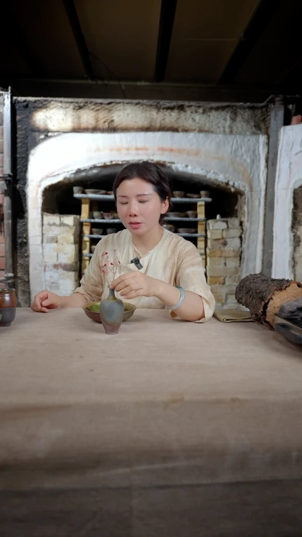 茶杯紫砂柴烧花瓶大小号联系客服