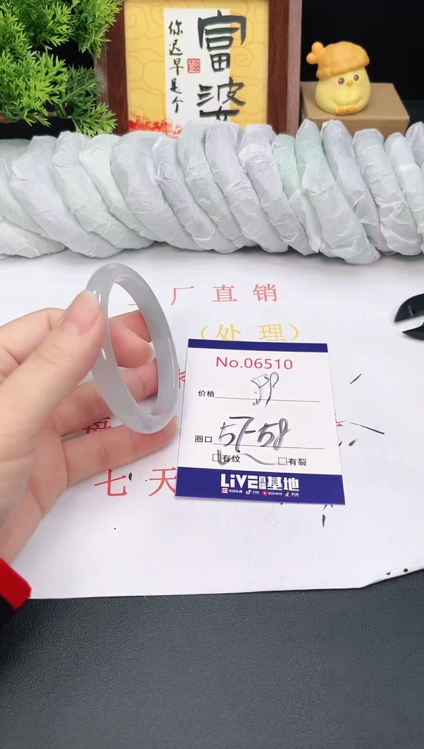 未镶嵌手镯翡翠6510