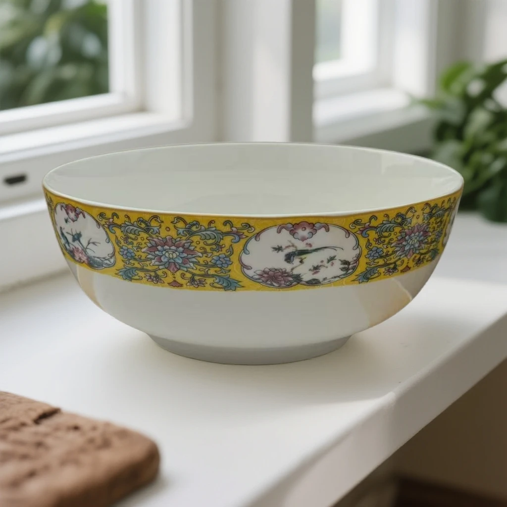 口径20高度9珐琅彩8英寸大汤碗231