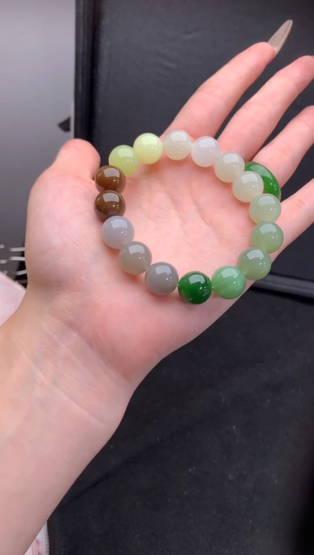 【闪购商品】和田玉手串未镶嵌d12a多宝多样性发一