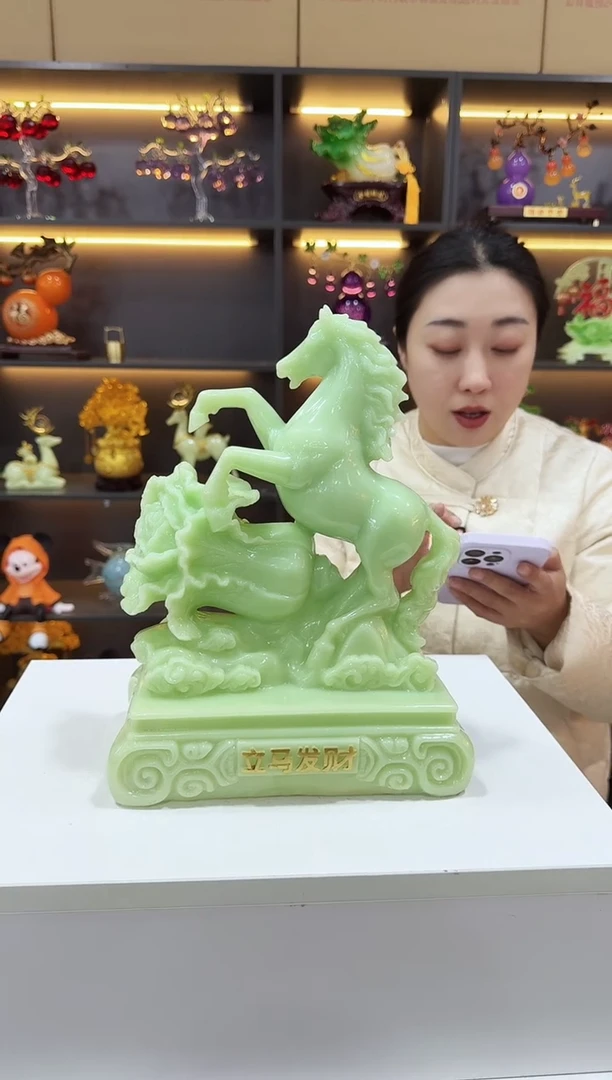 大号立马发财摆件