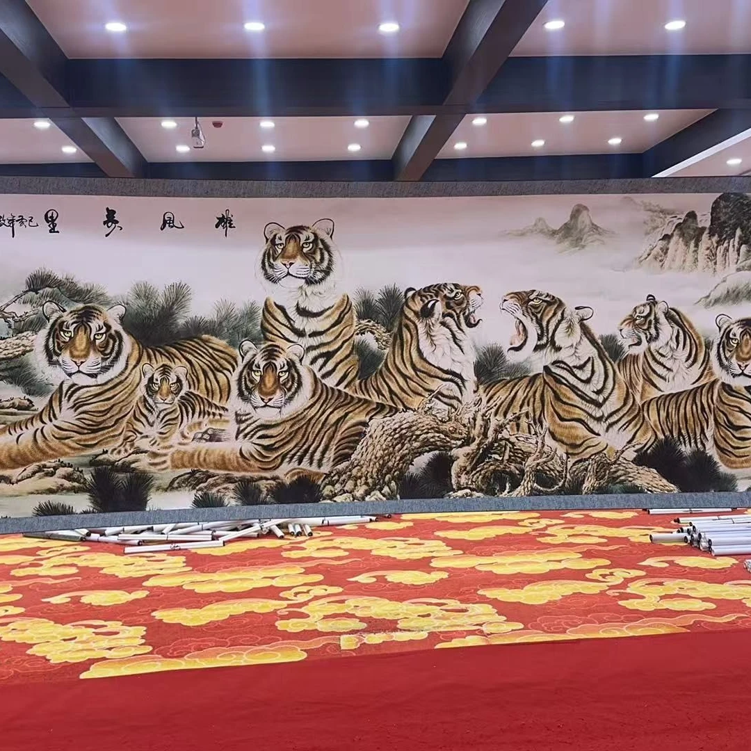 五上 画装饰挂画卷轴高档锦绫已装裱（丈2）