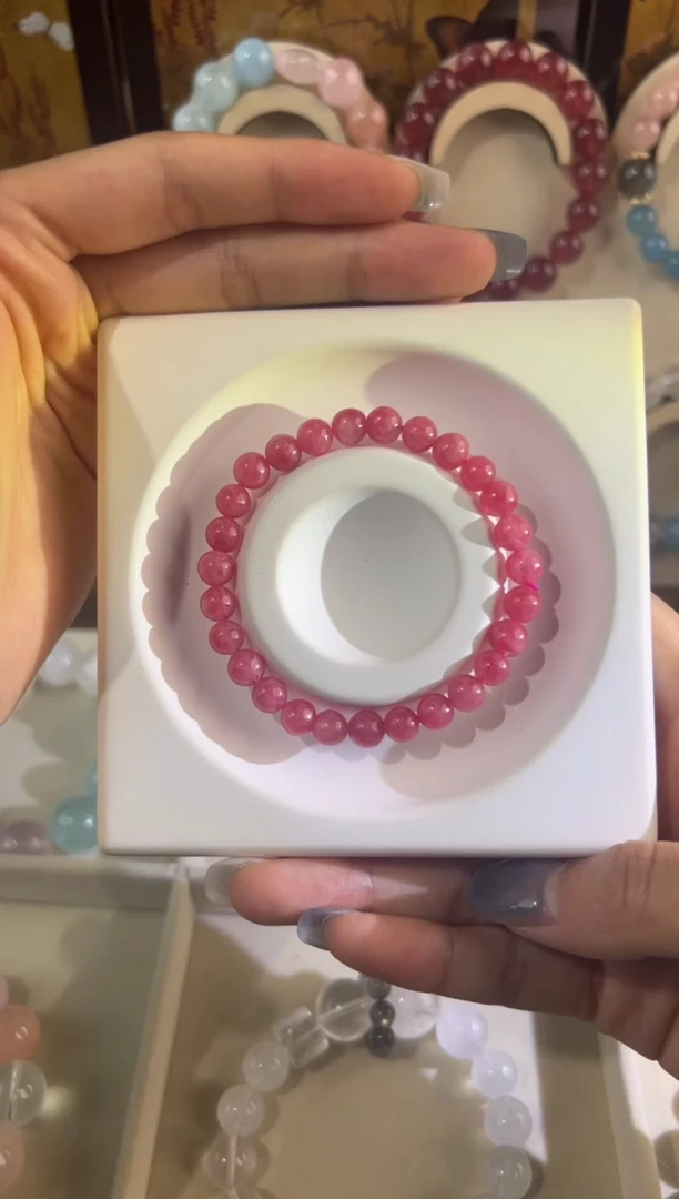 水晶手串未镶嵌 【蔷薇】蔷薇石