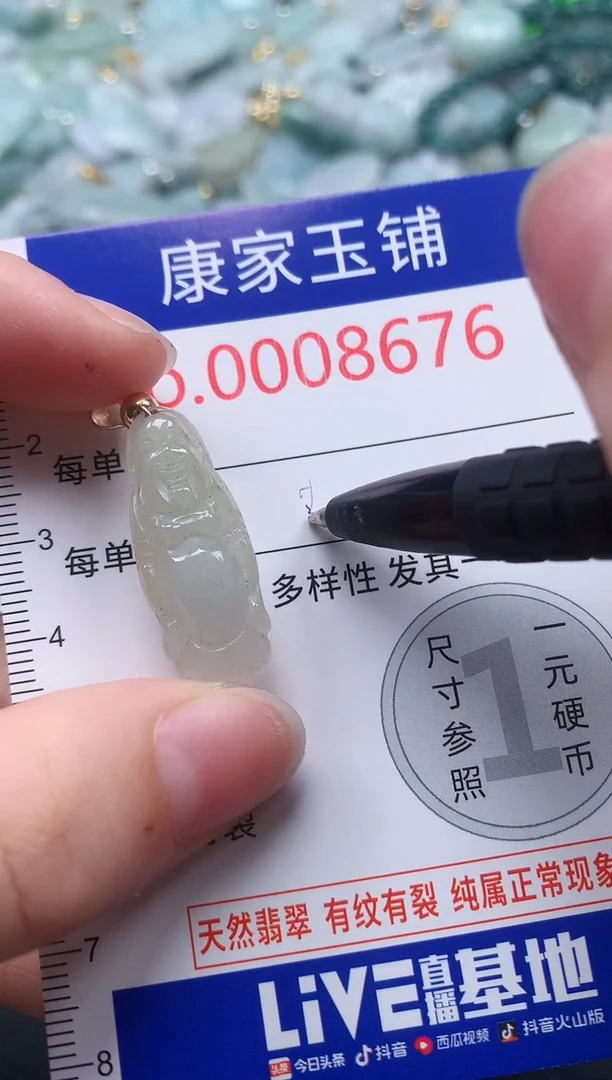 颈饰未镶嵌翡翠8676