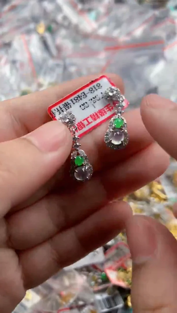 银S925镶嵌戒指翡翠111       91