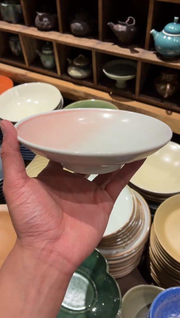 瓷片山****场907 桃夭新款盘1个