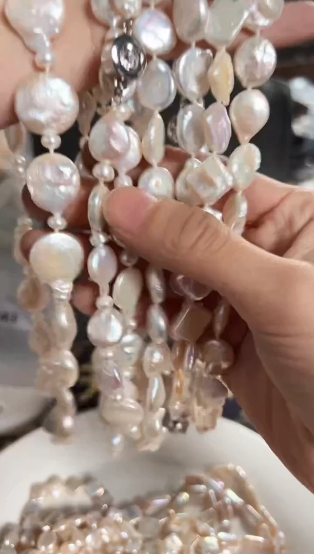 【闪购商品】淡水珍珠珠宝奇石未镶嵌FR项链一条随机