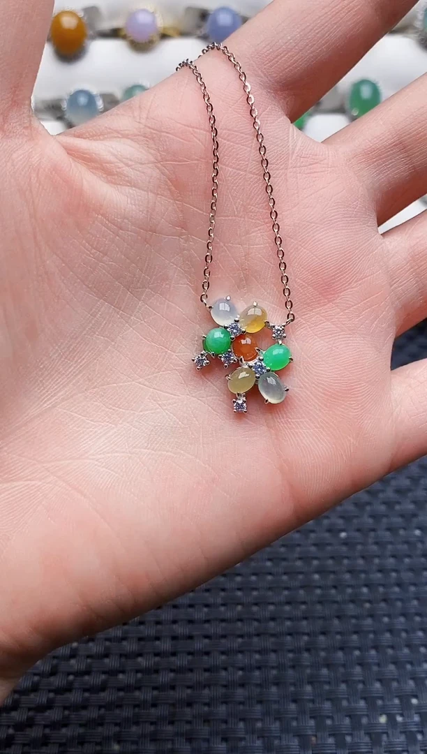 银S925镶嵌戒指翡翠4201