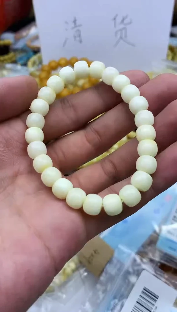 裸石蜜蜡未镶嵌手串卡8