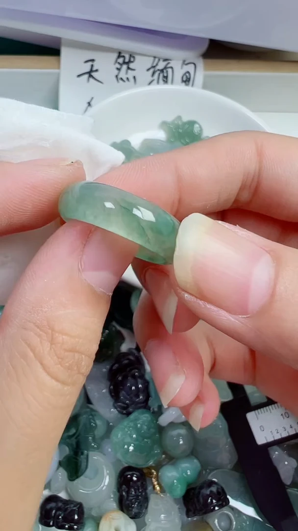 散珠翡翠73号链接，A货翡翠17内径