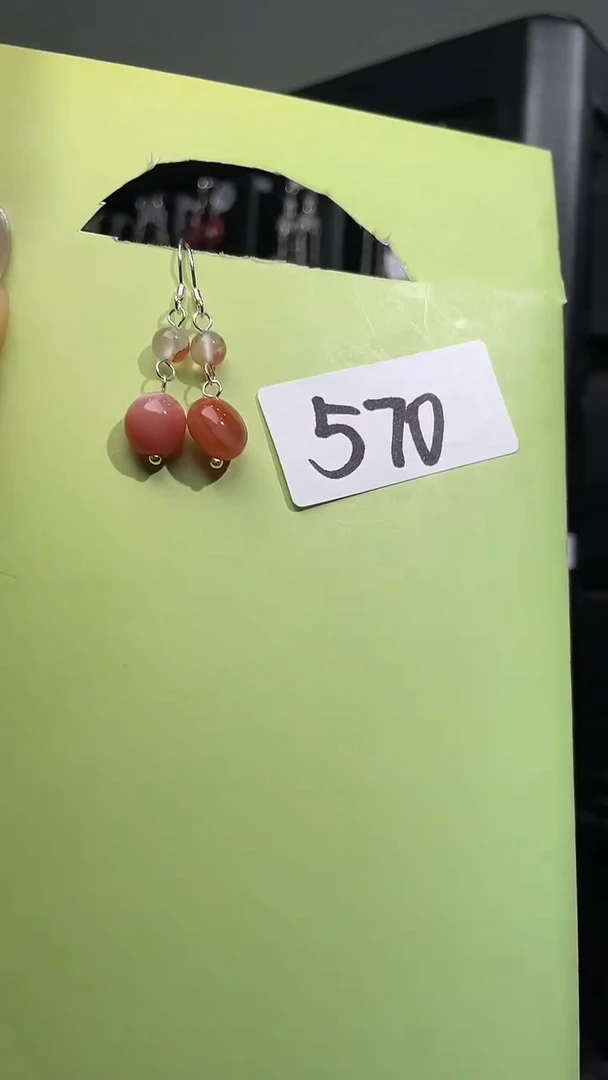 紫晶耳饰银S925镶嵌喜欢拍