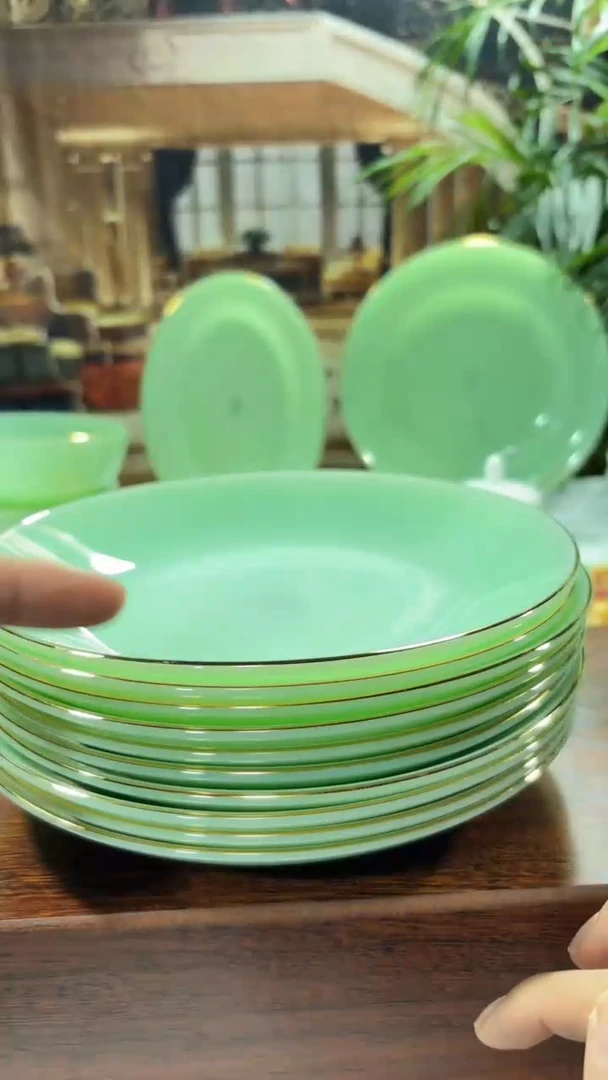 【闪购商品】...8英寸深盘10个  玉瓷【贝美】