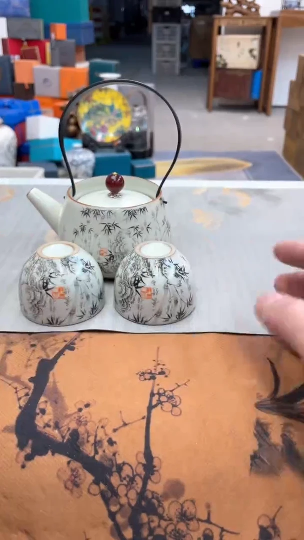 【闪购商品】@@@@@@@@@@@提梁壶墨竹+2杯