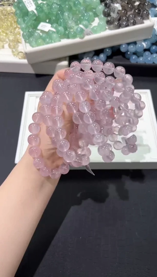 水晶手串未镶嵌44a多样性发其一【1条】默认微瑕11mm