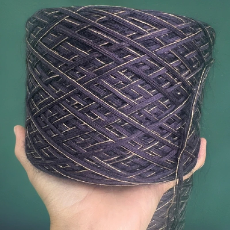 纯羊毛加一股马海毛加一股棉金线520克手工编织线材