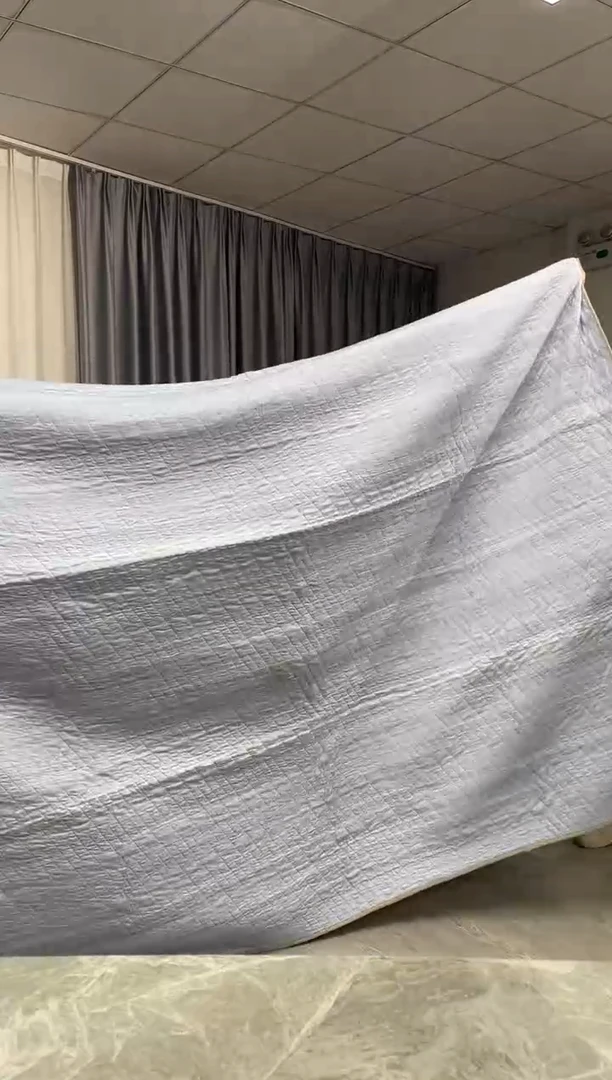 棉230cm*250cm 蓝波纹