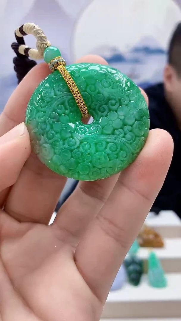 未镶嵌定制翡翠4898bb-毛货挂件65