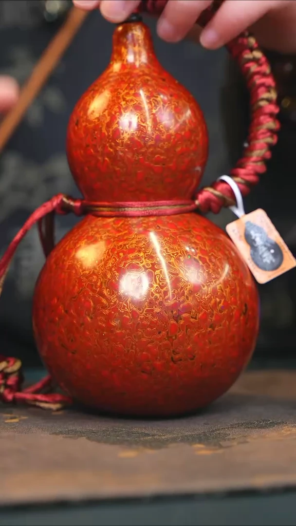 【闪购商品】YD138漆艺酒葫芦不包手串及旋转底座