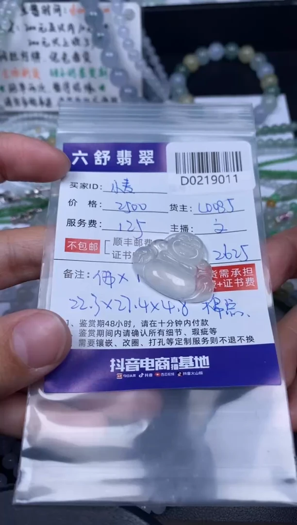 【闪购商品】翡翠吊坠(不含链)未镶嵌D0219011