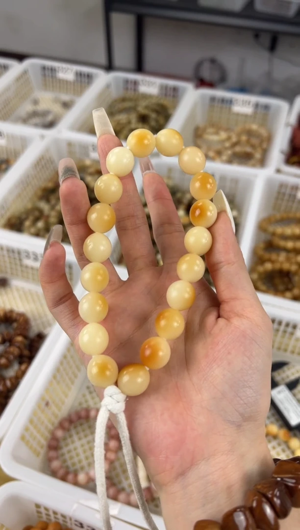 手串菩提根/象牙果卡14手工干磨7000目鹅蛋手持341