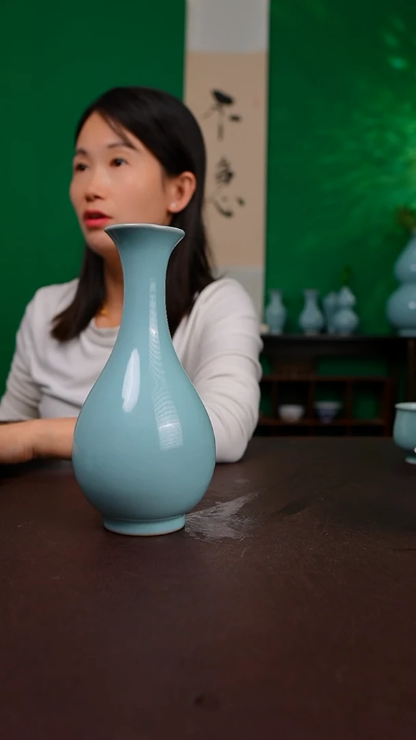 天青中号玉壶春不完美