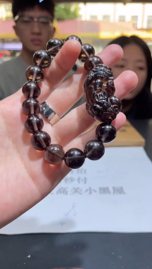 【闪购商品】黑曜岩手串未镶嵌多样性发其一完美度90%拍一发一