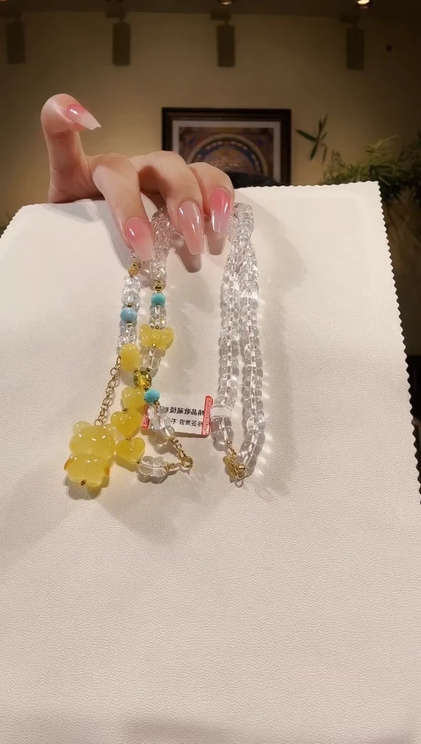 颈饰18K金镶嵌水晶✨**✨颈链