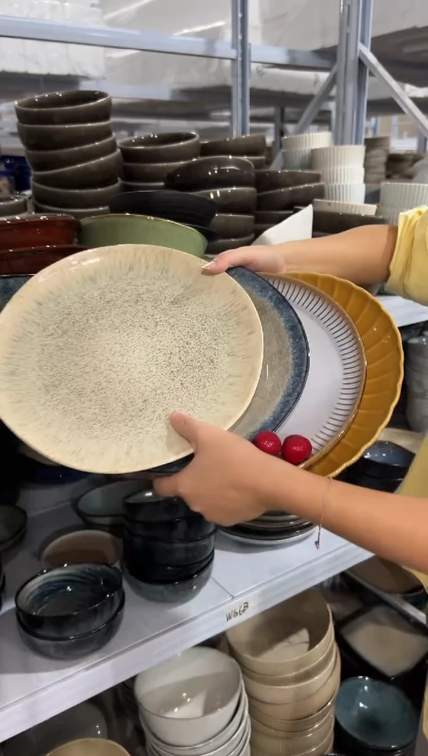 陶瓷外贸尾货瑕疵满20包邮X4 大盘组合