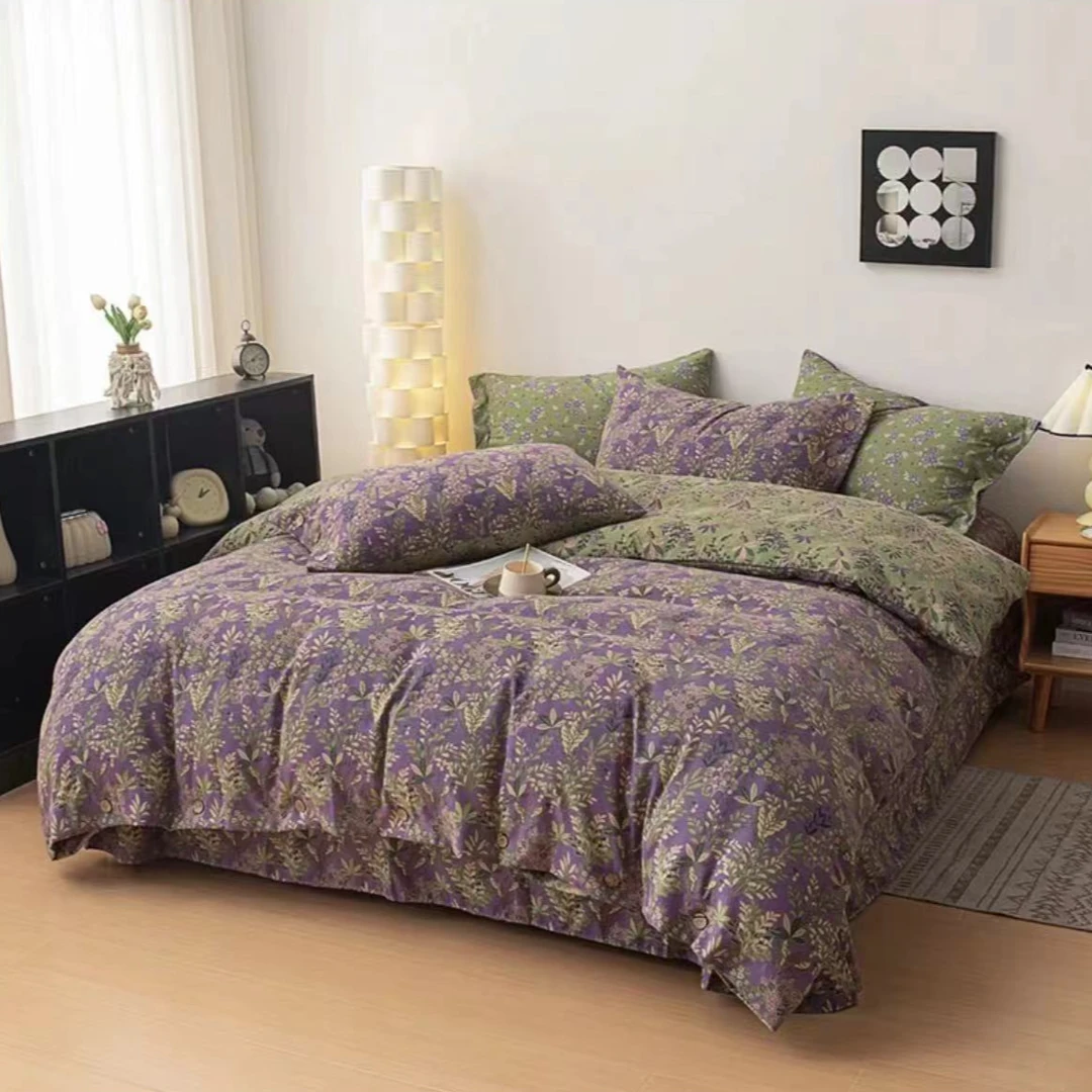 轻奢复古双层纱四件套--缤纷物语--3